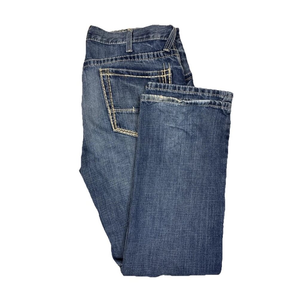 Ariat M2 Relaxed‎ Bootcut Jeans Medium Wash Western Denim Men’s 38x32